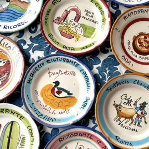 Vintage Italian Decorative Plate Set